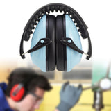 Maxbell Noise Reduction Earmuff Soundproof Ear Muffs for Woodwork Travel Lawn Mowing Blue