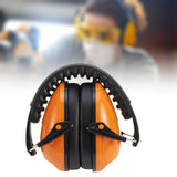 Maxbell Noise Reduction Earmuff Soundproof Ear Muffs for Woodwork Travel Lawn Mowing Orange