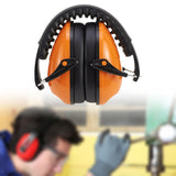 Maxbell Noise Reduction Earmuff Soundproof Ear Muffs for Woodwork Travel Lawn Mowing Orange