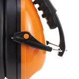 Maxbell Noise Reduction Earmuff Soundproof Ear Muffs for Woodwork Travel Lawn Mowing Orange
