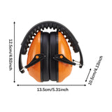 Maxbell Noise Reduction Earmuff Soundproof Ear Muffs for Woodwork Travel Lawn Mowing Orange
