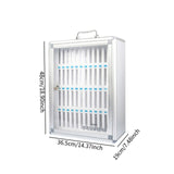Maxbell Cell Phone Locker Wall Mounted Portable Storage Cabinet for Classroom Office 48 Slots