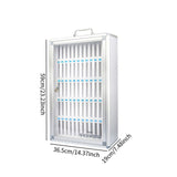 Maxbell Cell Phone Locker Wall Mounted Portable Storage Cabinet for Classroom Office 60 Slots