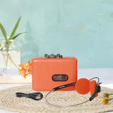 Maxbell Cassette Tape Player Lightweight Compact Portable for Travel Outdoor Orange