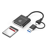 Maxbell Cfe Type B Card Reader Multipurpose Practical with USB C and USB A Interface