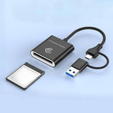 Maxbell Cfe Type B Card Reader Multipurpose Practical with USB C and USB A Interface