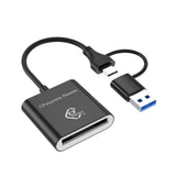 Maxbell Cfe Type B Card Reader Multipurpose Practical with USB C and USB A Interface