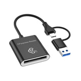 Maxbell Cfe Type B Card Reader Multipurpose Practical with USB C and USB A Interface