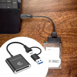 Maxbell Cfe Type B Card Reader Multipurpose Practical with USB C and USB A Interface