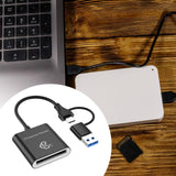 Maxbell Cfe Type B Card Reader Multipurpose Practical with USB C and USB A Interface