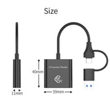 Maxbell Cfe Type B Card Reader Multipurpose Practical with USB C and USB A Interface