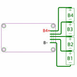 Maxbell LCD Display Module Portable Convenient Lightweight 4S Battery Voltage Tester
