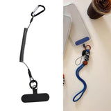 Maxbell Phone Lanyard Cord with Carabiner Coiled Tether for Fishing Climbing Cycling