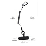 Maxbell Phone Lanyard Cord with Carabiner Coiled Tether for Fishing Climbing Cycling