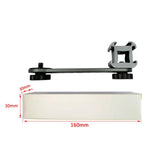 Maxbell Triple Cold Shoe Mount 1/4" Thread 1/4'' Screw Accessories Expansion Bracket Gray