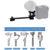 Maxbell Triple Cold Shoe Mount 1/4" Thread 1/4'' Screw Accessories Expansion Bracket Gray