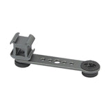Maxbell Triple Cold Shoe Mount 1/4" Thread 1/4'' Screw Accessories Expansion Bracket Gray