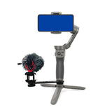 Maxbell Triple Cold Shoe Mount 1/4" Thread 1/4'' Screw Accessories Expansion Bracket Gray