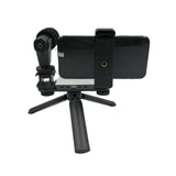 Maxbell Triple Cold Shoe Mount 1/4" Thread 1/4'' Screw Accessories Expansion Bracket Black