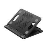 Maxbell Laptop Stand Base Folded Adjustable 8 Positions for Desk Bedroom Living Room Black