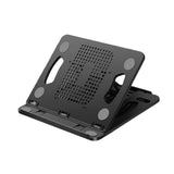 Maxbell Laptop Stand Base Folded Adjustable 8 Positions for Desk Bedroom Living Room Black