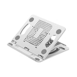 Maxbell Laptop Stand Base Folded Adjustable 8 Positions for Desk Bedroom Living Room White