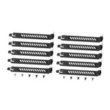 Maxbell 10 Pieces PCI Slot Cover Bracket Vented with Screws Expansion Blanking Plate