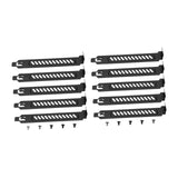Maxbell 10 Pieces PCI Slot Cover Bracket Vented with Screws Expansion Blanking Plate