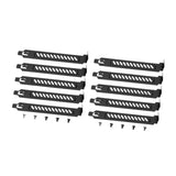 Maxbell 10 Pieces PCI Slot Cover Bracket Vented with Screws Expansion Blanking Plate