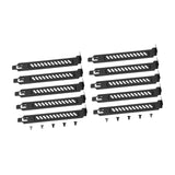 Maxbell 10 Pieces PCI Slot Cover Bracket Vented with Screws Expansion Blanking Plate