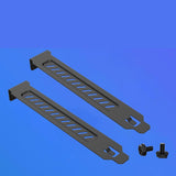 Maxbell 10 Pieces PCI Slot Cover Bracket Vented with Screws Expansion Blanking Plate
