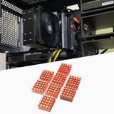 Maxbell 8 Pieces Copper Heatsink Accessory Cooling Heatsink for Pi Computer CPU Chip