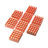 Maxbell 8 Pieces Copper Heatsink Accessory Cooling Heatsink for Pi Computer CPU Chip