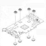 Maxbell 8 Pieces Copper Heatsink Accessory Cooling Heatsink for Pi Computer CPU Chip