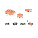 Maxbell 8 Pieces Copper Heatsink Accessory Cooling Heatsink for Pi Computer CPU Chip