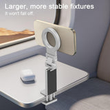 Maxbell Magnetic Desktop Phone Holder Phone Mount for Kitchen Business Trips Driving Silver