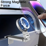 Maxbell Magnetic Desktop Phone Holder Phone Mount for Kitchen Business Trips Driving Silver