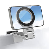 Maxbell Magnetic Desktop Phone Holder Phone Mount for Kitchen Business Trips Driving Silver