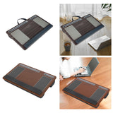 Maxbell Lap Desks with Wrist Pad Anti Slip Easy to Carry with Pillow Cushions for Home Gray