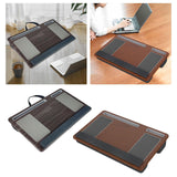 Maxbell Lap Desks with Wrist Pad Anti Slip Easy to Carry with Pillow Cushions for Home Gray