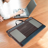 Maxbell Lap Desks with Wrist Pad Anti Slip Easy to Carry with Pillow Cushions for Home Gray