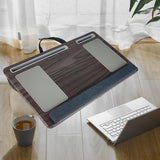 Maxbell Lap Desks with Wrist Pad Anti Slip Easy to Carry with Pillow Cushions for Home Gray