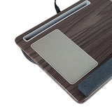 Maxbell Lap Desks with Wrist Pad Anti Slip Easy to Carry with Pillow Cushions for Home Gray