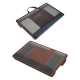 Maxbell Lap Desks with Wrist Pad Anti Slip Easy to Carry with Pillow Cushions for Home Gray