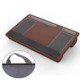 Maxbell Lap Desks with Wrist Pad Anti Slip Easy to Carry with Pillow Cushions for Home Brown