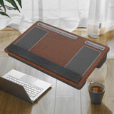Maxbell Lap Desks with Wrist Pad Anti Slip Easy to Carry with Pillow Cushions for Home Brown