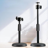 Maxbell Round Base Phone Holder Sturdy Metal Support Bracket for Home Office Bedroom