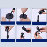 Maxbell Round Base Phone Holder Sturdy Metal Support Bracket for Home Office Bedroom