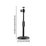 Maxbell Round Base Phone Holder Sturdy Metal Support Bracket for Home Office Bedroom