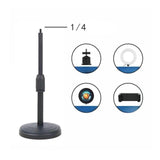 Maxbell Round Base Phone Holder Sturdy Metal Support Bracket for Home Office Bedroom